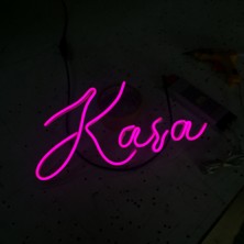 Neonled "kasa" Neon LED Yazı (Işletme Kasa Stand / Banko Neon Yazı) Dekoratif Aydınlatma