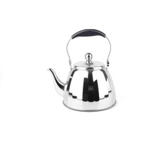 PremiumPort Paslanmaz Çelik Çay Demliği 1l Gümüş Renk, Şık ve Dayanıklı Tasarım