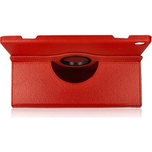 Kafkas Store I-Tdr Lenovo M10 X505F Kılıf 360 Tablet Deri Kılıf - Kırmızı