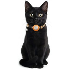 MixmioLife Airtag Yuvalı Kedi ve Köpek Tasması Kilitli Güvenlik Aparatı Airtag Kılıfı ve Zil Boyun Tasması Gps