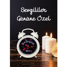 Sevgililer Gününe Özel Hediyelik Alarm Çalar Masa Saati