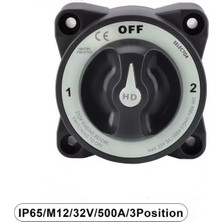 Maroces MR-275H Akü Devre Kesici Şalteri 500A Agır Hizmet 3p 12-32V Off 1+2