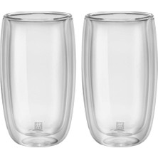 UltraMint Çift Camlı 2'li Latte Macchiato Bardak Seti, 350 Ml, Şık ve Dayanıklı Tasarım