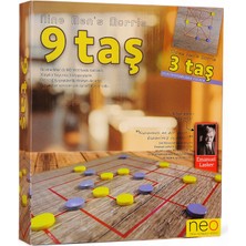 Neo Oyna Sorgula Keşfet 3’ü 1 Arada Ahşap Zeka Oyunu - Dokuz Taş, Üç Taş ve Lasker Strateji Seti