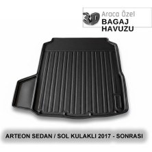 Elorcar Volkswagen Arteon Sedan / Sol Kulaklı 2017 - Sonrası 3D Bagaj Havuzu