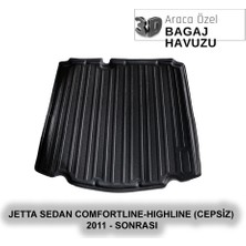 Elorcar Volkswagen Jetta Sedan Comfortlıne-Hıghlıne (Cepsiz) 2011 - Sonrası 3D Bagaj Havuzu