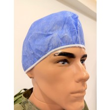 Yıltex Tek Kullanımlık Saç Bonesi Mavi 500'LLÜ Paket Nonwoven Medikal Hijyen Bone