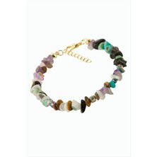 Nacario Karışık Kırık Doğaltaş Bileklik