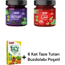 Kms Home Harras Şeker Ilavesiz Reçel Çilek Reçeli 275 gr ve Şeker Ilavesiz Karadut Reçeli 275 gr