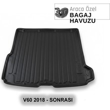 Elorcar Volvo V 60  2018 - Sonrası 3D Bagaj Havuzu