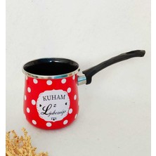 PremiumPort El Yapımı Emaye Kahve Cezvesi 750 Ml, 10 Cm, Yumurta Haşlama Özellikli