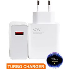 Nonni 67W Turbo Saniye Göstergeli Hızlı Şarj Başlığı (Markasız / Paketsiz)