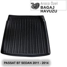 Elorcar Volkswagen Passat B7 Sedan 2011 - 2014 3D Bagaj Havuzu