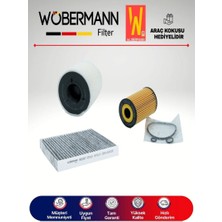 Wöbermann Audi A1 1.6 Tdı Filtre Bakım Seti 2011-2013 3lü Karbonlu