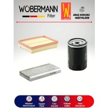 Wöbermann Opel Corsa C 1.4 Twinport Filtre Bakım Seti 2004-2006 3k