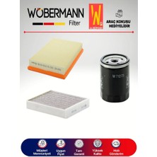 Wöbermann Opel Meriva A 1.6 Filtre Bakım Seti 2003-2006 3k