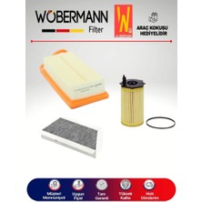 Wöbermann Peugeot 206 1.4 Hdi Filtre Bakım Seti 2002-2009 3k
