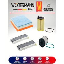 Wöbermann Peugeot 3008 1.6 Dizel Filtre Bakım Seti 2016-2020 4K