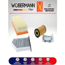 Wöbermann Skoda Octavia 1.6 Tdı Filtre Bakım Seti 2009-2012 3lü Karbonlu