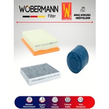 Wöbermann Chevrolet Aveo 1.3 D Filtre Bakım Seti 2011-2014 3lü Karbonlu