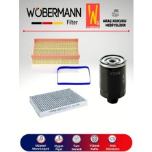 Wöbermann Seat Toledo 1.6 16V Filtre Bakım Seti 2000-2007 3k