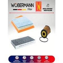 Wöbermann Citroen C4 1.6 E-Hdı Filtre Bakım Seti 2011-2015 3lü Karbonlu