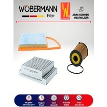 Wöbermann Citroen C4 Cactus 1.6 E-Hdı Filtre Bakım Seti 2014-2017 3lü Karbonlu