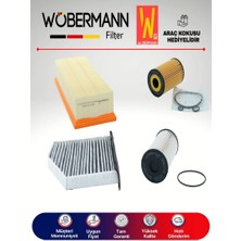 Wöbermann Skoda Yeti 1.6 Tdı Filtre Bakım Seti 2012-2015 Cay 4lü Karbonlu
