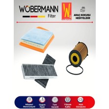 Wöbermann Citroen C-Elysee 1.6 Hdı Filtre Bakım Seti 2013-2020 3lü Karbonlu