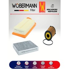 Wöbermann Citroen Nemo 1.4 Hdı Filtre Bakım Seti 2008-2014 3lü Karbonlu