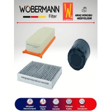 Wöbermann Dacia Sandero 1.5 Dcı Filtre Bakım Seti 2012-2018 3lü Karbonlu