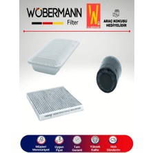 Wöbermann Toyota Corolla 1.6 Filtre Bakım Seti 2003-2007 3lü Karbonlu