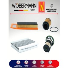 Wöbermann Fiat 500L 1.3 D Multijet Filtre Bakım Seti 2012-2020 4lü Karbonlu
