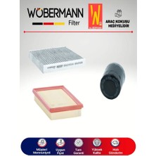 Wöbermann Toyota Corolla 1.6 Vvtı Filtre Bakım Seti 2019-2023 3lü Karbonlu