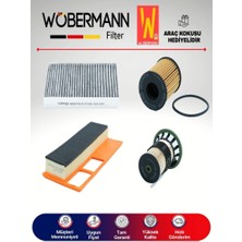 Wöbermann Fiat Albea 1.3 Multijet Filtre Bakım Seti 2004-2011 4lü Karbonlu