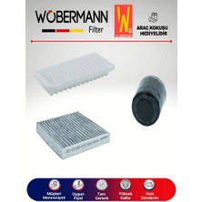 Wöbermann Toyota Yaris 1.33 Filtre Bakım Seti 2009-2016 3lü Karbonlu