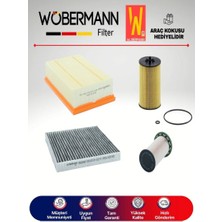 Wöbermann Vw Golf 7 1.6 Tdi Dizel Filtre Bakım Seti 2013-2019 4K