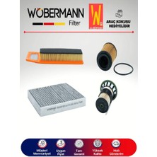 Wöbermann Fiat Egea 1.3 E5 Filtre Bakım Seti 2016-2020 4lü Karbonlu