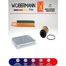 Wöbermann Fiat Fiorino 1.3 Multijet E5 Filtre Bakım Seti 2011-2014 3lü Karbonlu