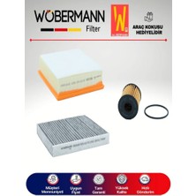 Wöbermann Fiat Linea 1.4 Turbo Filtre Bakım Seti 2007-2012 3lü Karbonlu