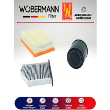 Wöbermann Vw Beetle 1.2 Tsı Filtre Bakım Seti 2011-2014 Cbz 3lü Karbonlu