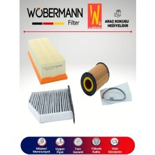 Wöbermann Vw Caddy 2.0 Tdı Filtre Bakım Seti 2015-2019 3lü Karbonlu