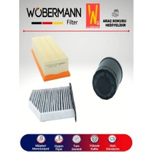 Wöbermann Vw cc 1.4 Tsı Filtre Bakım Seti 2012-2015 Ckm-Cth 3lü Karbonlu
