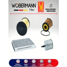 Wöbermann Ford C-Max 1.6 Tdcı Filtre Bakım Seti 2011-2015 4lü Karbonlu