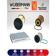 Wöbermann Ford Connect 1.5 Tdcı Filtre Bakım Seti 2015-2018 4lü Karbonlu