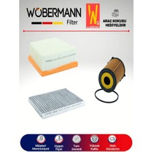 Wöbermann Ford Fiesta 1.4 1.5 Tdcı Filtre Bakım Seti 2013-2016 3lü Karbonlu