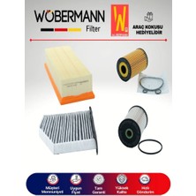Wöbermann Vw Jetta 1.6 Tdı Filtre Bakım Seti 2009-2010 Cay 4lü Karbonlu