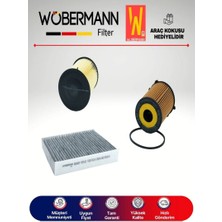 Wöbermann Ford Focus 1.6 Tdcı Filtre Bakım Seti 2007-2010 3lü Karbonlu