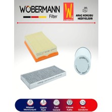 Wöbermann Ford Transit Connect 1.8 Tdcı Filtre Bakım Seti 2002-2013 3lü Karbonlu