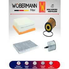 Wöbermann Ford Transit Courier 1.5 1.6 Tdcı Filtre Bakım Seti 2014-2018 4lü Karbonlu